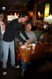 Dec. 1 the annual Best Buddies Pancake Breakfast was held at Applebees restaurant in Oceanside. During the fundraiser, best buddies served breakfast to friends and family throughout the morning.  