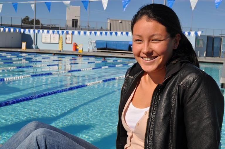 Junior+Sherri+McIntee+soaks+up+some+sun+in+front+of+her+home+away+from+home%2C+the+pool.+As+a+member+of+the+CHS+Varsity+swim+team%2C+Sherri+spends+afternoons+practicing+at+the+pool.++