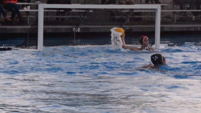 Senior Brittany Buckley has been the varsity water polo goalie since her sophomore year. The varsity water polo team won CIFs last year and came back with another win this year in division one.