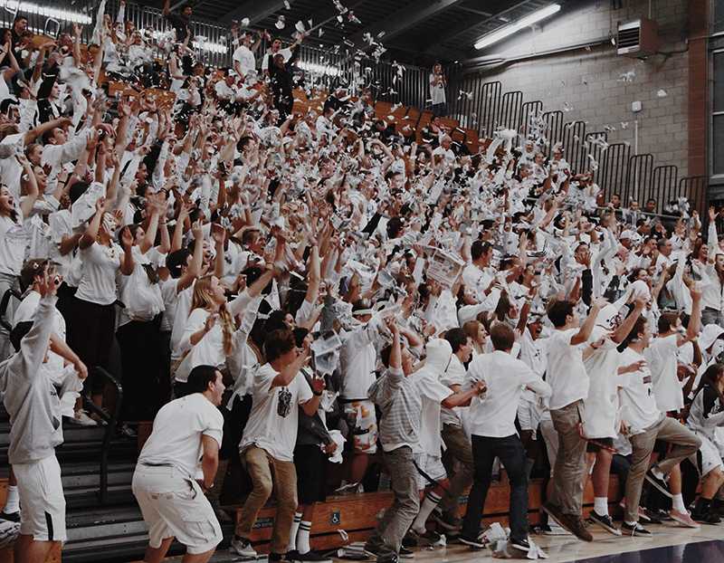 On Wednesday, the boys varsity basketball team hosted Vista for the White Out/ Silent Game, a favorite for Carlsbad students. The moment Carlsbad scored their tenth point, the crowed exploded and broke their silence for the rest of the game. 