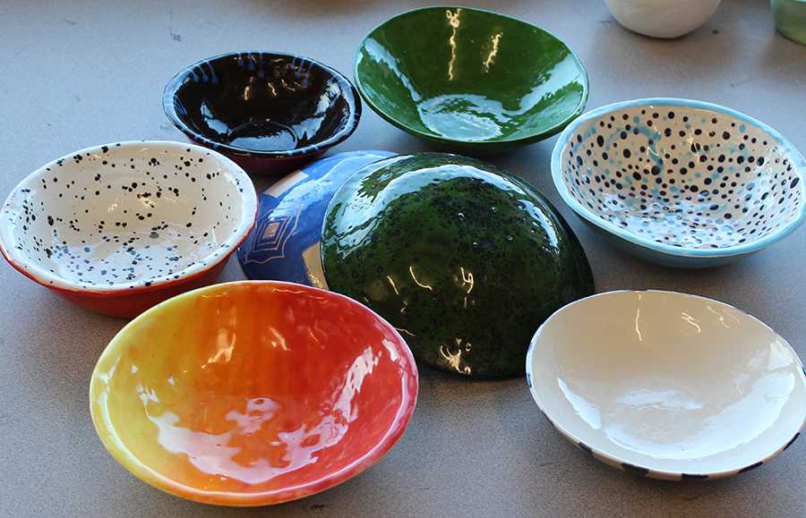 Ceramics class has created little bowls for charity through the Feed America Organization. The non-profit organization provides food to hungry San Diegans, and these bowls are just as important as the actual food itself.