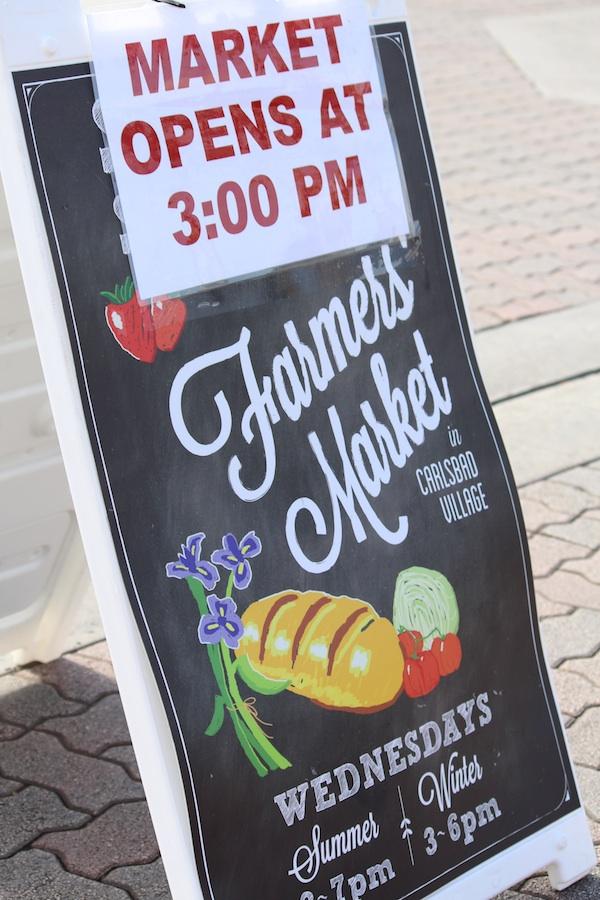 The Carlsbad Farmers Market is located on State and Roosevelt St.  They are on Wednesdays from 3 p.m. to 6 p.m. and offer several diverse stands of local food vendors.
