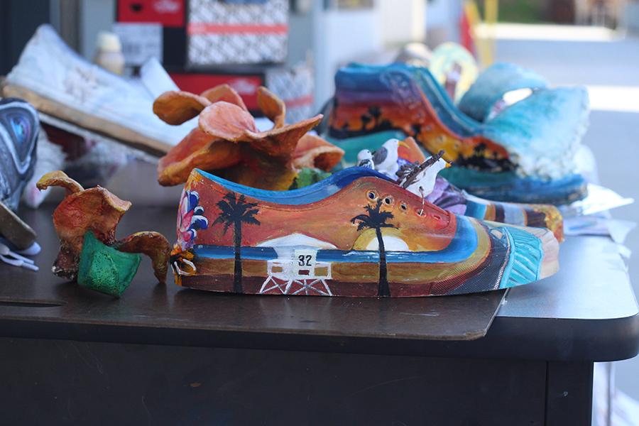 The CHS art department had their students create shoes and enter them in the vans custom culture competition. If Carlsbad wins, the art department will win $50,000. Remember to spread the word and vote! 
