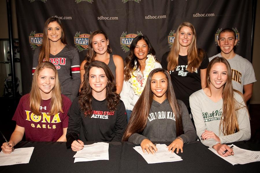 Seniors commit to colleges by signing a National Letter of Intent to their perspective sports. The athletes have worked very hard to get where they are. (Photo courtesy to Photo Bakery.com) 