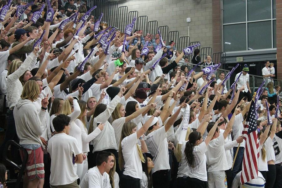 Friday Feb.6 was the hire annual basketball white out game. The crowd dresses in all white and stays completely silent until the 10th point.