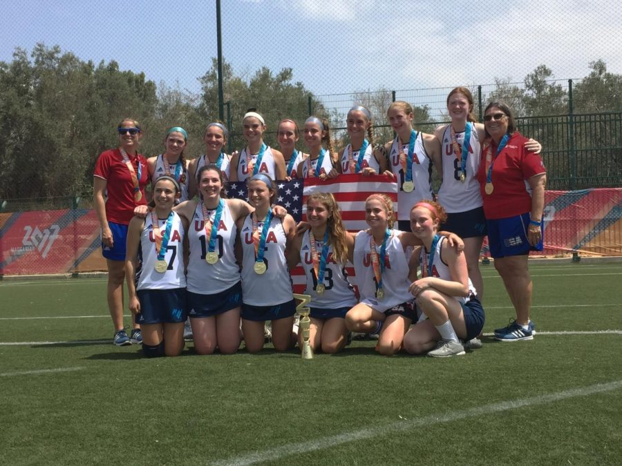 Girls from all over the United States play in the 2017 Maccabiah Games and win gold medal for lacrosse.