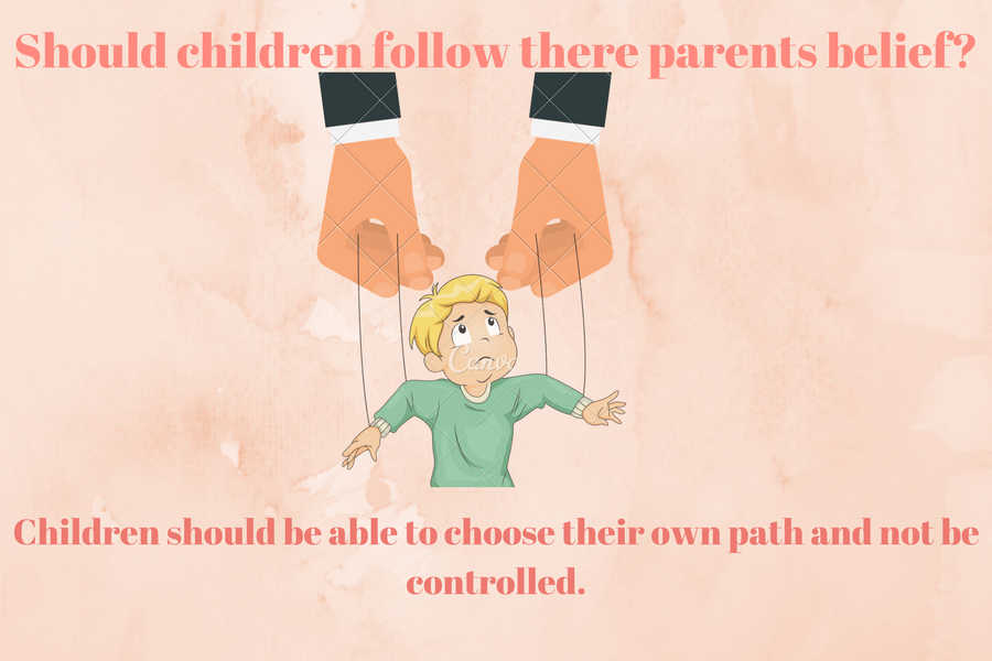 Parents teaching their beliefs