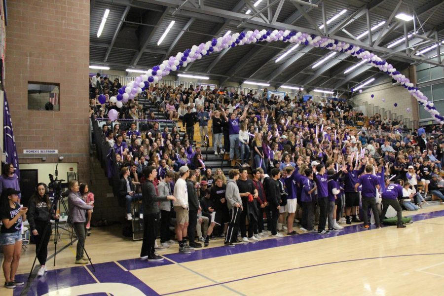 Students+of+Carlsbad+high+come+together+to+support+the+final+basketball+home+game.+Carlsbad+was+able+to+secure+the+win+with+a+score+of+51-53.