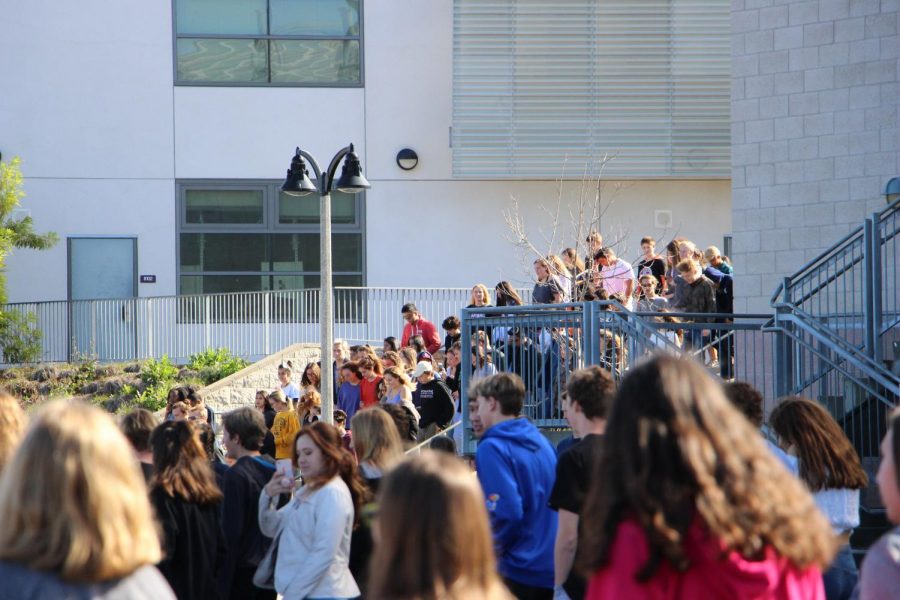 On March 14, 2018 students at Carlsbad High School walked out to remember those affected by school shootings and to bring awareness to gun violence and gun laws.