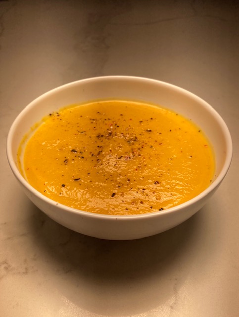 This rich, creamy soup is surprisingly simple to make and is 100% vegan. It utilizes seasonal fruits, veggies, and spices which make the ingredients more affordable, too. Enjoy with a side of crusty bread for a filling late autumn meal.