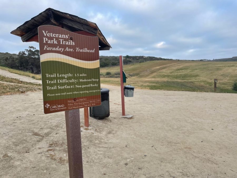 The proposed park would be built in conjunction with the existing Veterans park trail, with the trail connecting the north and south sides of the park.