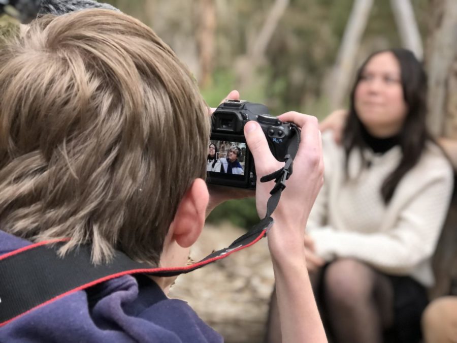 Film Academy students record scenes from Akrasia, a movie about the seven deadly sins. This course encourages students to explore their passions in moviemaking.