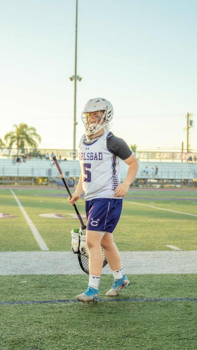 Taylor coming off the field after her win against Scripps Ranch Highschool