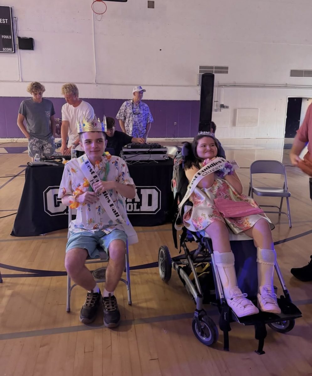 The king and queen at the Best Buddies prom. 