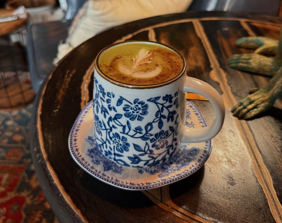 A hot drink made fresh from the local shop Vinaka Cafe in Carlsbad Village.